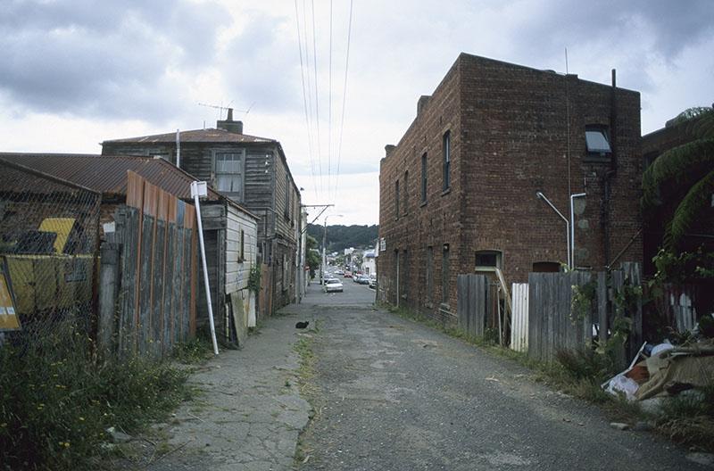 Tonks Avenue, Wellington. Looks towards Arthur Street, 2000.